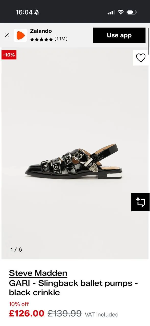 🖤 Чёрные балетки Steve Madden (оригинал)