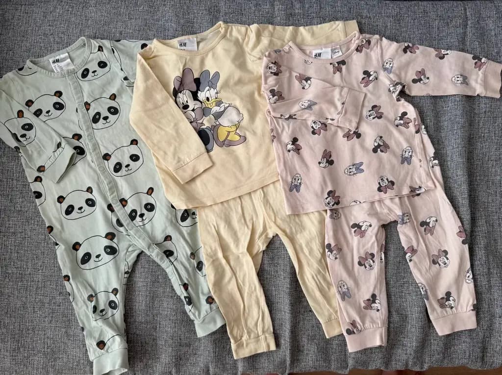 Пижамы и слип на девочку H&M