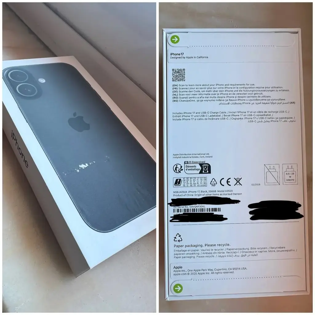 Продам iPhone 17 256GB Black. Європейська версія з фізичною SIM. Новий, запакований, не активований…