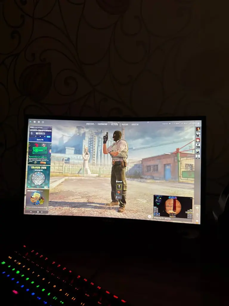 Продам комплект: Samsung C24FG7 + Logitech G Pro X Superlight 2
