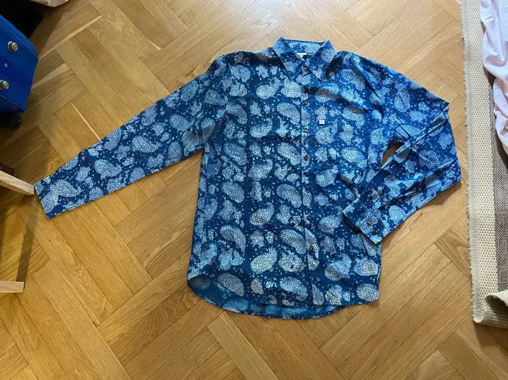 Man’s shirt - size M/L - new with tag - natural dye, bought in a small boutique in Canada as a pres…