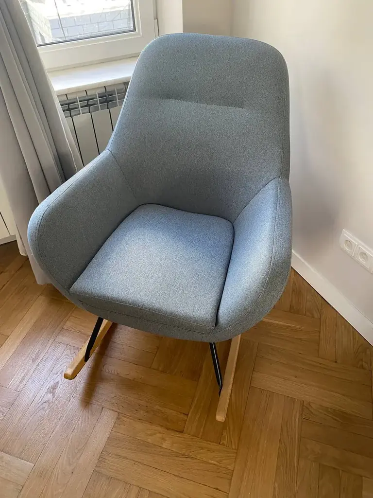 Rocking chair from Jysk - perfect condition - https://jysk.ge/product/rocking-chair-nebel-light-blu…