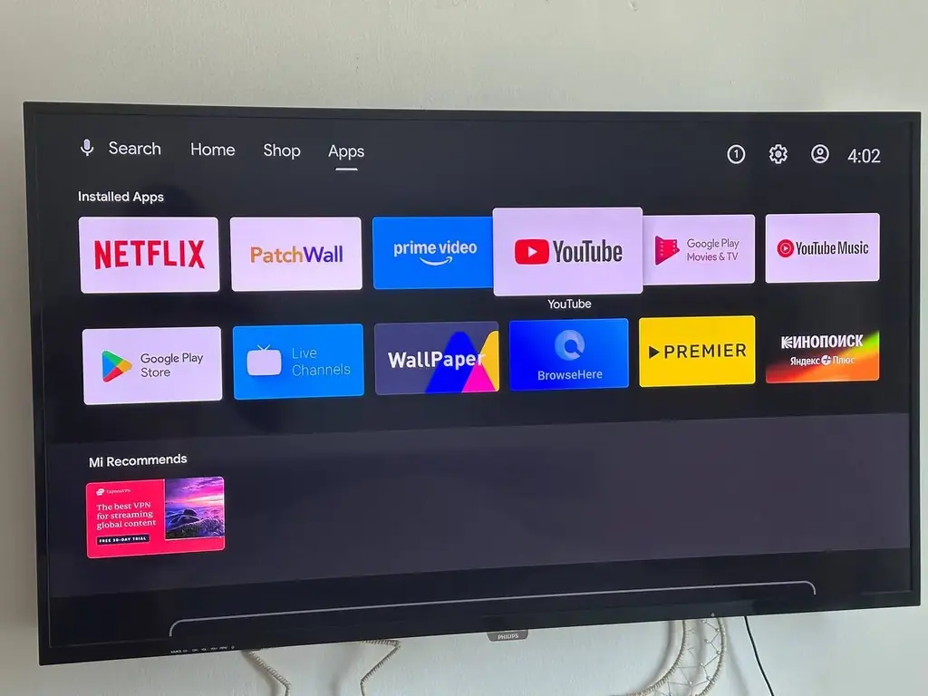 📺 Телевизор + Mi Stick (Netflix, YouTube и другие приложения)