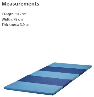 Гимнастический складной мат IKEA 3см х 185см х 78см, 50 aed; Трюковый самокат Vokul, 130 aed. ДЕЙРА