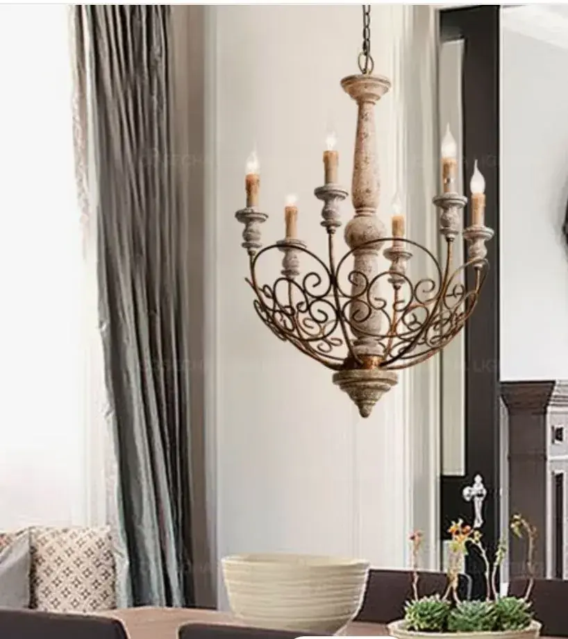 Люстра в стиле Loft / Vintage – 6 плафонов