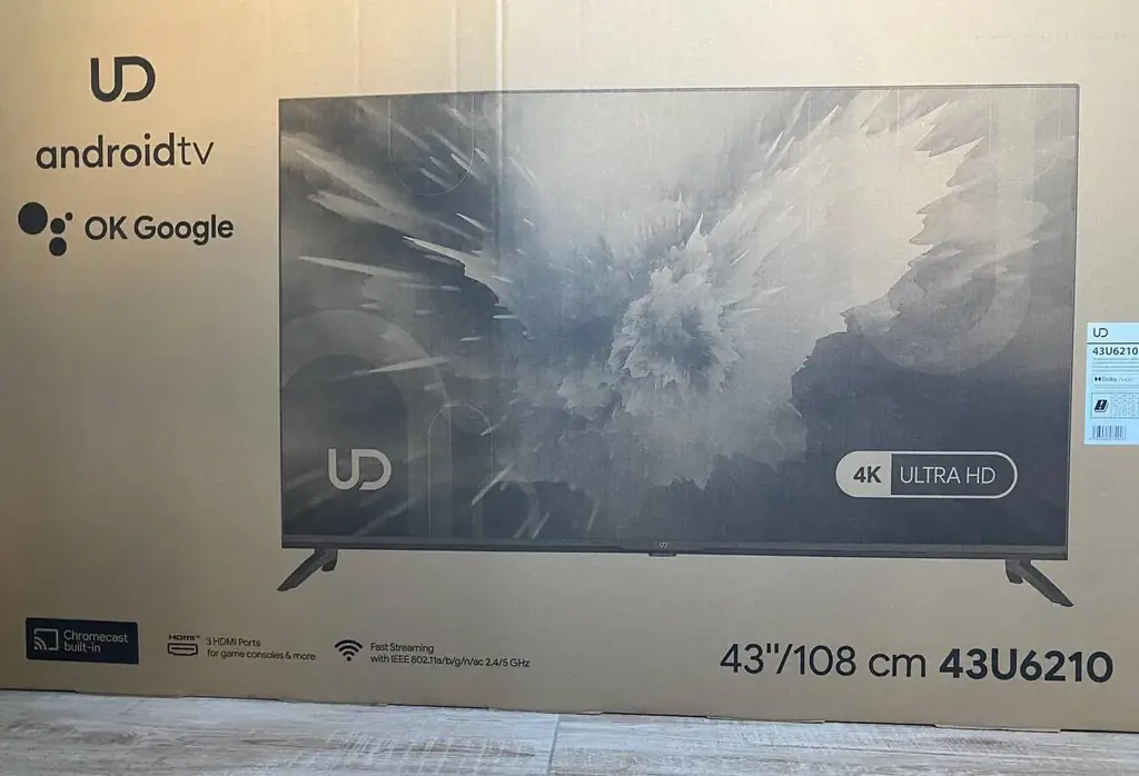 Прекрасный Телевизор UDTV 43U6210, 4K UHD, черный
