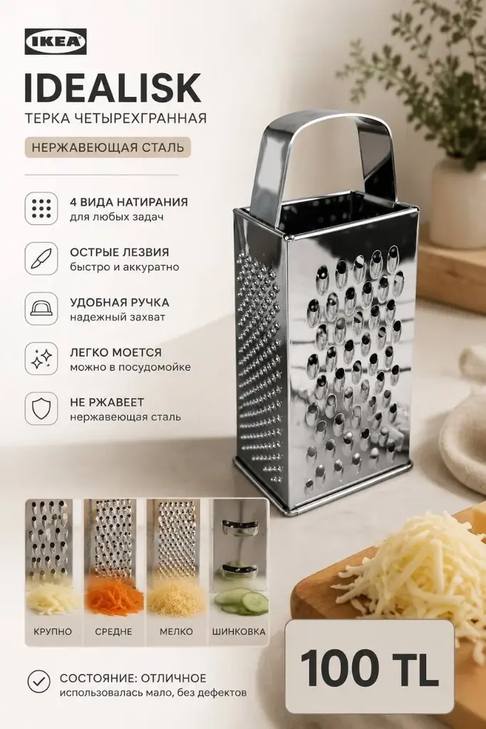 Терка IKEA IDEALISK — 100 TL