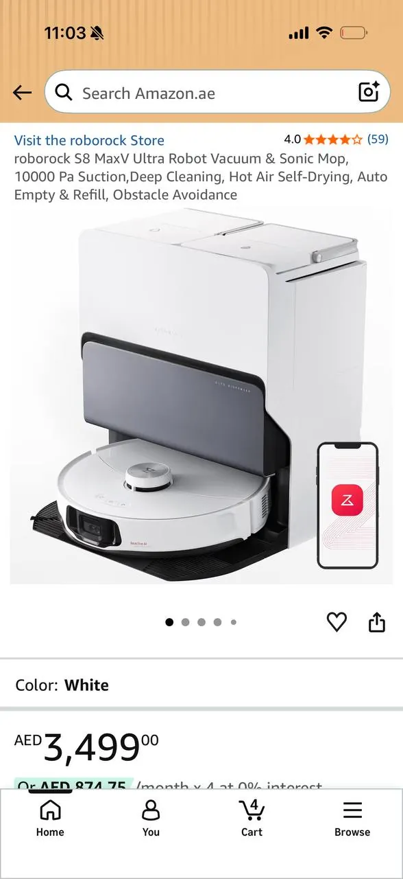 🤖 Roborock S8 MaxV — 1000 AED