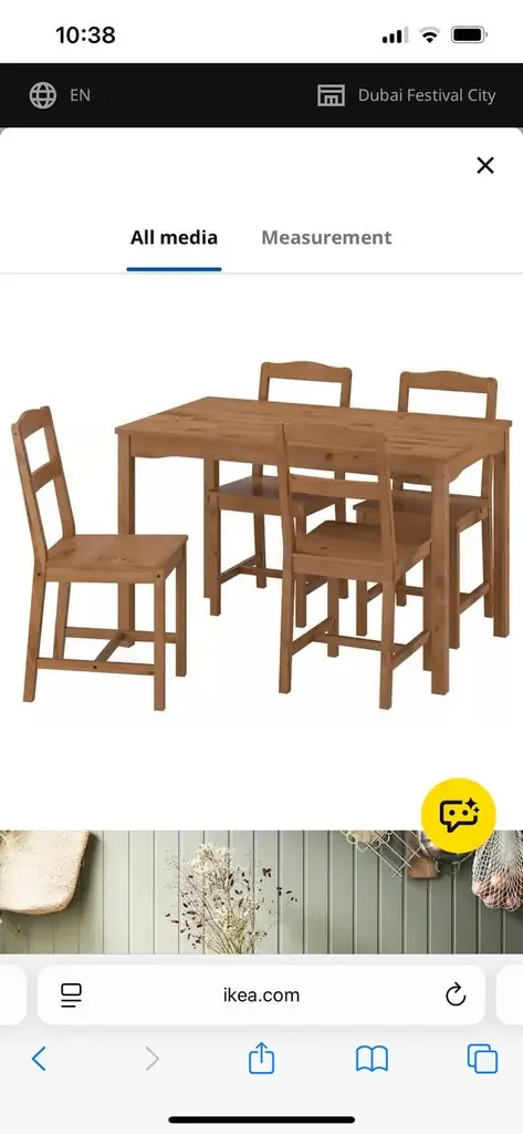 Продам деревянные стол и 4 стула IKEA. Предлагайте свою цену. Port de La Mer.
