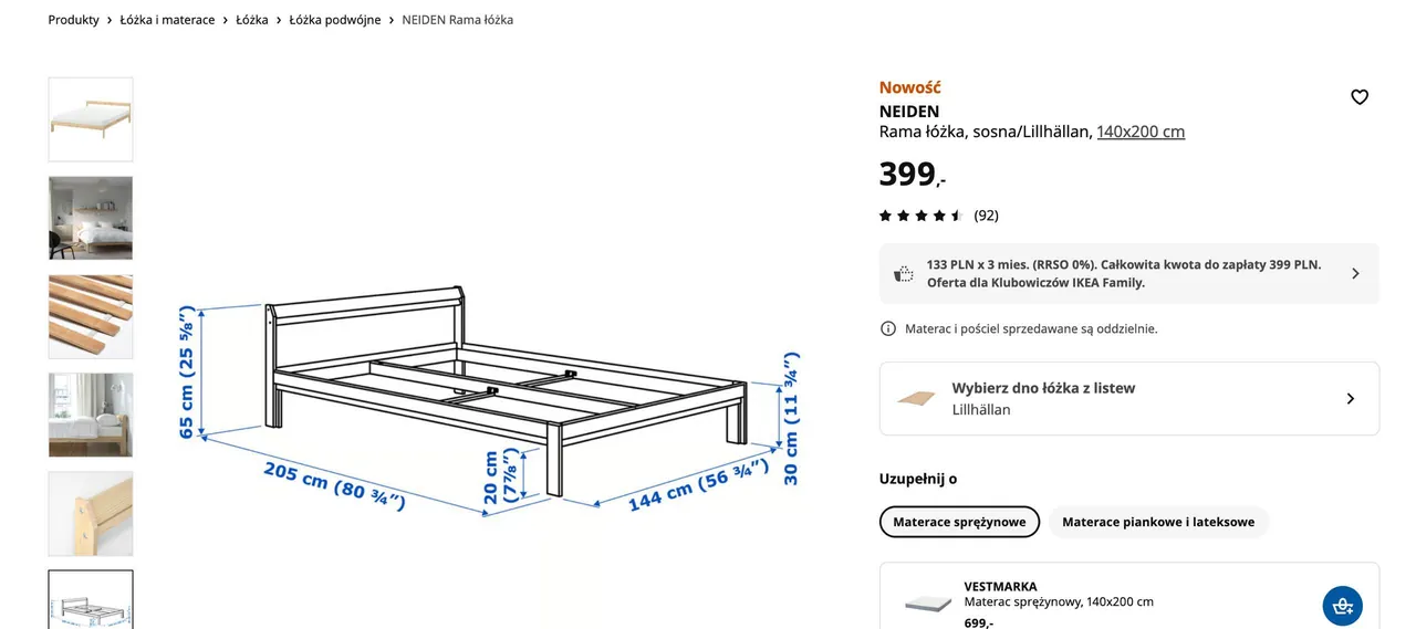 Продам кровать IKEA NEIDEN
