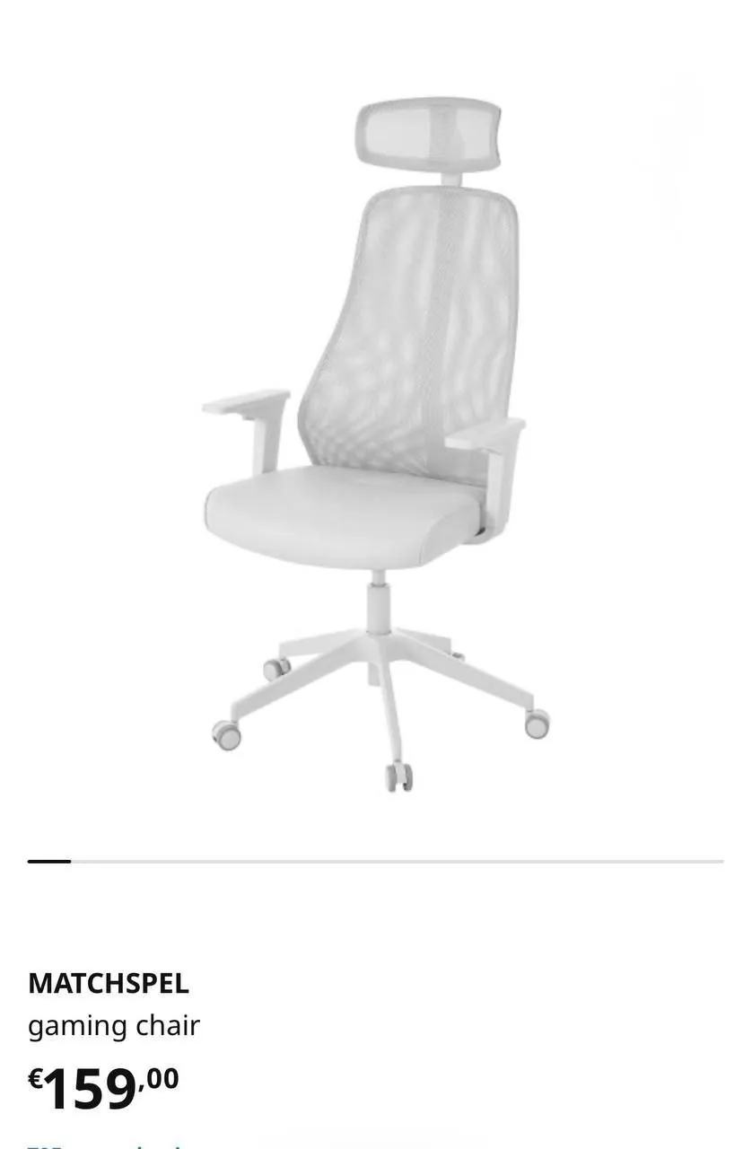 Стул компьютерный/игровой IKEA MATCHSPEL в хорошем состоянии.