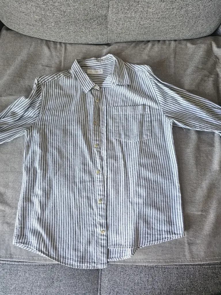 Рубашка очень мягкая на мальчика. Хлопок и лен. Zara. 10-11 лет. 30 лир..JLT